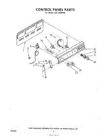 03 - Control Panel parts for Whirlpool Range RJE302BW0 from AppliancePartsPros.com