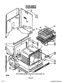 03 - Oven parts for Whirlpool Range RS6100XVW0 from AppliancePartsPros.com