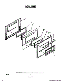 04 - Door , Literature And Optional parts for Whirlpool Range RS6100XVW0 from AppliancePartsPros.com