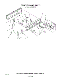 03 - Control Panel parts for Whirlpool Range RJE330PW0 from AppliancePartsPros.com