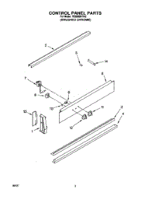 03 - Control Panel, Optional parts for Whirlpool Range RS600BXYH2 from AppliancePartsPros.com