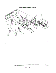 04 - Control Panel parts for Whirlpool Range RJE3165W1 from AppliancePartsPros.com