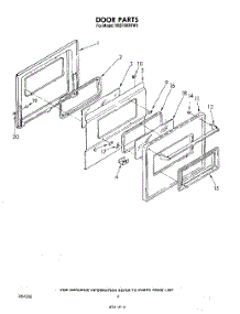 04 - Door , Literature And Optional parts for Whirlpool Range RS6100XKW3 from AppliancePartsPros.com