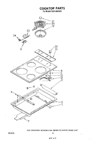 05 - Cook Top parts for Whirlpool Range RS6100XKW3 from AppliancePartsPros.com