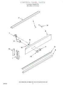 03 - Control Panel, Optional parts for Whirlpool Range RS600BXYH1 from AppliancePartsPros.com