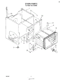 04 - Oven parts for Whirlpool Range RJE3165W0 from AppliancePartsPros.com