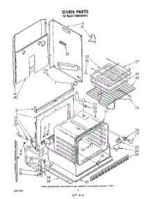 03 - Oven parts for Whirlpool Range RS600BXK2 from AppliancePartsPros.com