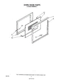 04 - Oven Door parts for Whirlpool Range RS600BXK2 from AppliancePartsPros.com