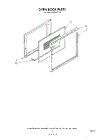 03 - Oven Door parts for Whirlpool Range RS600BXV0 from AppliancePartsPros.com