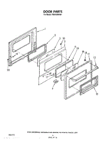 04 - Door parts for Whirlpool Range RS6100XKW1 from AppliancePartsPros.com
