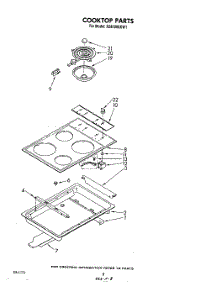 05 - Cooktop parts for Whirlpool Range RS6100XKW1 from AppliancePartsPros.com