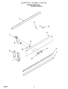 03 - Control Panel parts for Whirlpool Range RS600BXBH2 from AppliancePartsPros.com