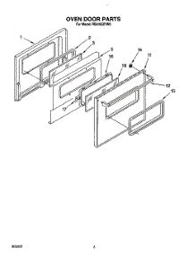 05 - Oven Door, Optional parts for Whirlpool Range RS6105XYW0 from AppliancePartsPros.com