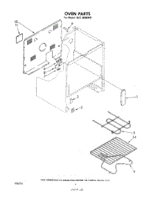 04 - Oven parts for Whirlpool Range RJE3000W9 from AppliancePartsPros.com