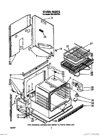 04 - Oven parts for Whirlpool Range RS6100XVW2 from AppliancePartsPros.com