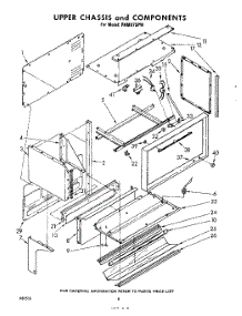 06 - Upper Chassis And Components parts for Whirlpool Range RHM975PW from AppliancePartsPros.com