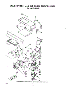 10 - Magnetron And Airflow , Not Illustr parts for Whirlpool Range RHM975PW from AppliancePartsPros.com