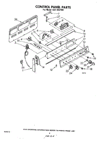 03 - Control Panel parts for Whirlpool Range RJE345PW0 from AppliancePartsPros.com