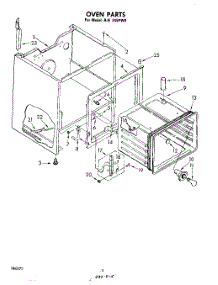 04 - Oven parts for Whirlpool Range RJE345PW0 from AppliancePartsPros.com
