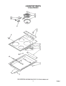 03 - Cook Top parts for Whirlpool Range RS660BXV1 from AppliancePartsPros.com