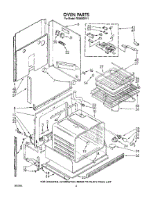04 - Oven parts for Whirlpool Range RS660BXV1 from AppliancePartsPros.com