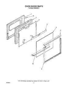 05 - Oven Door, Lit / Optional parts for Whirlpool Range RS660BXV1 from AppliancePartsPros.com