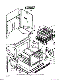 04 - Oven parts for Whirlpool Range RS630PXV2 from AppliancePartsPros.com