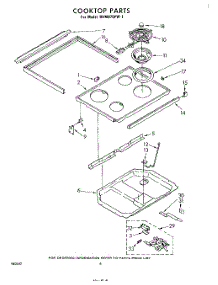 05 - Cooktop parts for Whirlpool Range RHM975PW1 from AppliancePartsPros.com