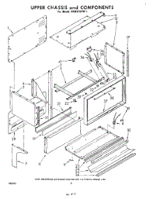 06 - Upper Chassis parts for Whirlpool Range RHM975PW1 from AppliancePartsPros.com