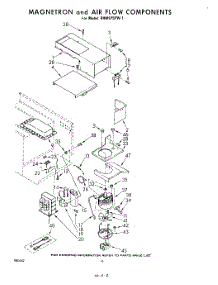 10 - Magnetron And Air Flow , Literature parts for Whirlpool Range RHM975PW1 from AppliancePartsPros.com