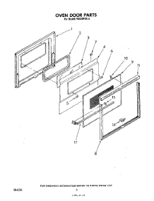 03 - Oven Door, Literature And Optional parts for Whirlpool Range RS630PXK2 from AppliancePartsPros.com