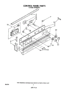 04 - Control Panel parts for Whirlpool Range RS630PXK2 from AppliancePartsPros.com