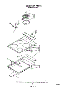 05 - Cooktop parts for Whirlpool Range RS630PXK2 from AppliancePartsPros.com