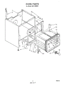 03 - Oven parts for Whirlpool Range RJE320BW1 from AppliancePartsPros.com