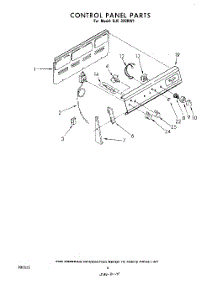 05 - Control Panel parts for Whirlpool Range RJE320BW1 from AppliancePartsPros.com