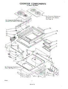 02 - Oven parts for Whirlpool Range RHE396PP from AppliancePartsPros.com