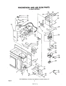 04 - Magnetron And Airflow parts for Whirlpool Range RHM975PW2 from AppliancePartsPros.com