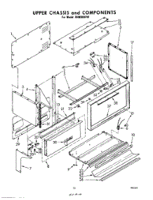 06 - Upper Chassis And Components parts for Whirlpool Range RHM988PW from AppliancePartsPros.com