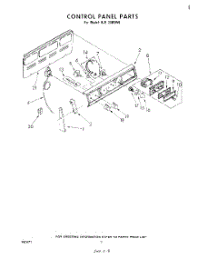 02 - Control Panel parts for Whirlpool Range RJE3365W0 from AppliancePartsPros.com