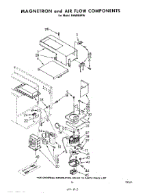 09 - Magnetron And Air Flow parts for Whirlpool Range RHM988PW from AppliancePartsPros.com