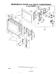 10 - Microwave Door And Latch , Not Illustrated parts for Whirlpool Range RHM988PW from AppliancePartsPros.com