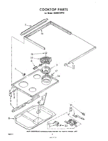 05 - Cooktop parts for Whirlpool Range RHM973PP0 from AppliancePartsPros.com