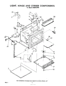 07 - Light, Hinge And Stirrer parts for Whirlpool Range RHM973PP0 from AppliancePartsPros.com