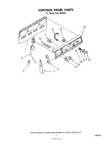 03 - Control Panel parts for Whirlpool Range RJE3000W1 from AppliancePartsPros.com