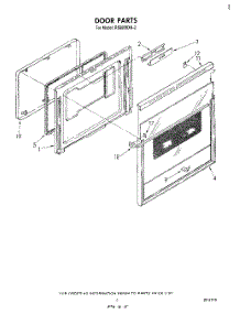 04 - Door parts for Whirlpool Range RS660BXK2 from AppliancePartsPros.com