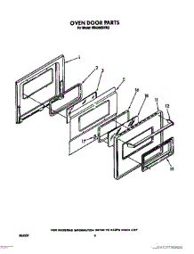 04 - Oven Door parts for Whirlpool Range RS6300XVW2 from AppliancePartsPros.com