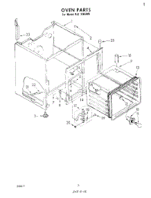 04 - Oven parts for Whirlpool Range RJE3365W0 from AppliancePartsPros.com