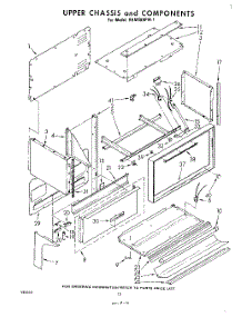 06 - Upper Chassis parts for Whirlpool Range RHM988PW1 from AppliancePartsPros.com