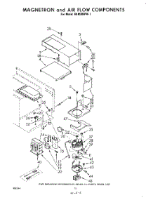 09 - Magnetron And Air Flow parts for Whirlpool Range RHM988PW1 from AppliancePartsPros.com
