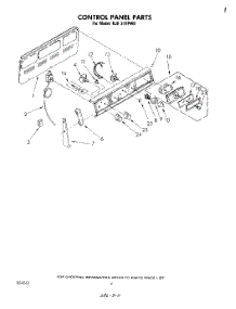 03 - Control Panel parts for Whirlpool Range RJE310PW0 from AppliancePartsPros.com